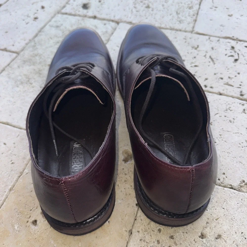 Freebird  Mens Sloane Size 11 Leather Dress Shoes Wine Discontinued